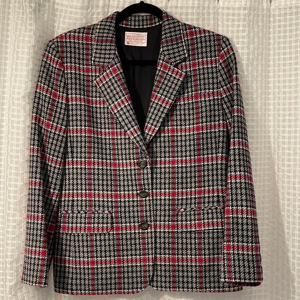 Pendleton Petite 10P Wool Blazer EUC